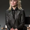 Dianna Agron Black Jacket