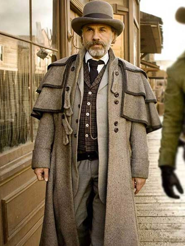Django Unchained Dr. King Schultz Grey Coat