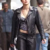 Domino Keira Knightley Black Biker Jacket