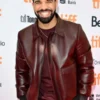 Drake Maroon Leather Jacket