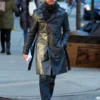 Dylan McDermott Black Trench Coat