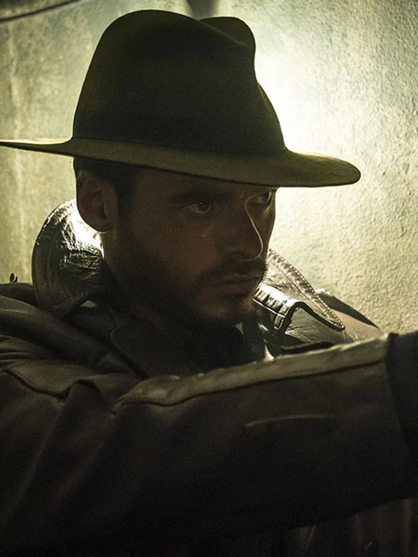 Electric Dreams Richard Madden Leather Trench Coat