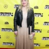Elisabeth Moss Black Biker Jacket