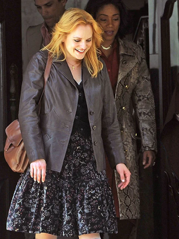 Elisabeth Moss Leather Jacket