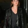 Emma Watson Black Leather Jacket