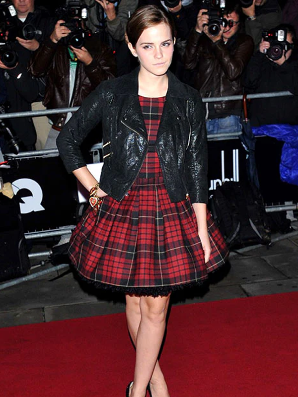 Emma Watson Leather Black Biker Jacket