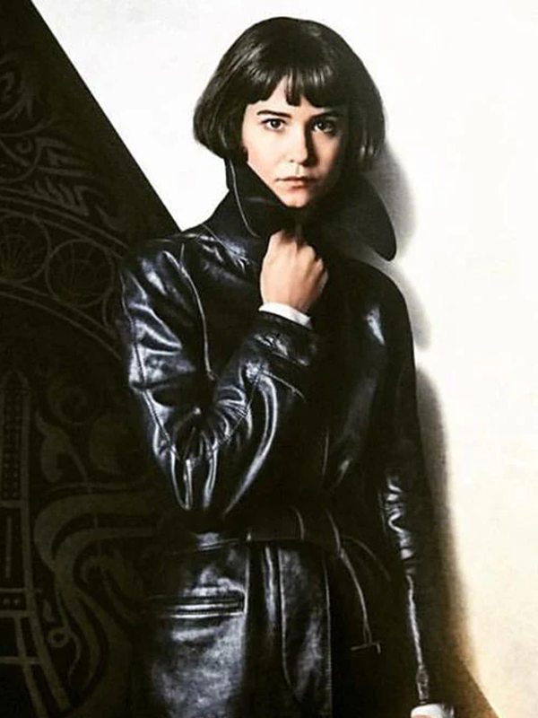 Fantastic Beasts Porpentina Goldstein Black Leather Coat