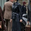 Fantastic Beasts Porpentina Goldstein Black Leather Long Coat