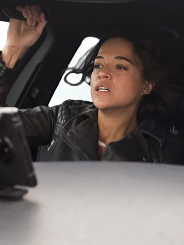 Fast & Furious 9 Letty Ortiz Black Leather Jacket