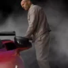 Fast X Deckard Shaw White Leather Jacket