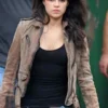Furious 7 Letty Ortiz Brown Jacket