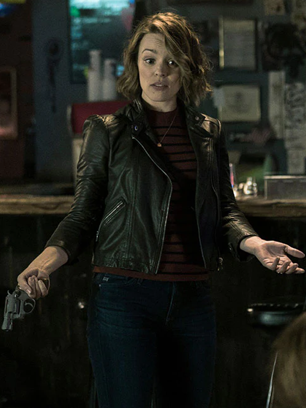 Game Night Annie Black Leather Jacket