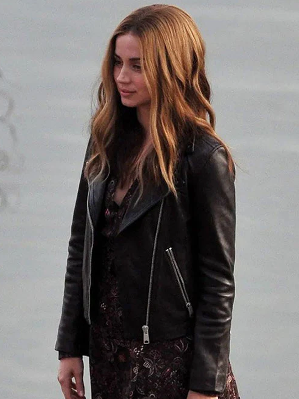Ghosted Ana de Armas Black Jacket