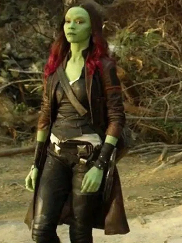 Guardians of the Galaxy Vol. 2 Gamora Trench Coat