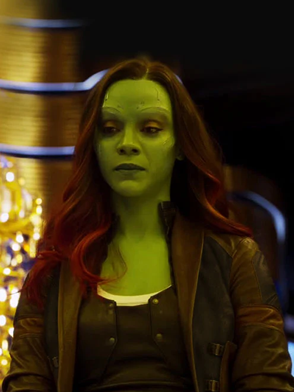 Guardians of the Galaxy Vol. 2 Gamora Trench Leather Coat