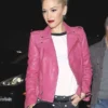 Gwen Stefani Pink Leather Jacket
