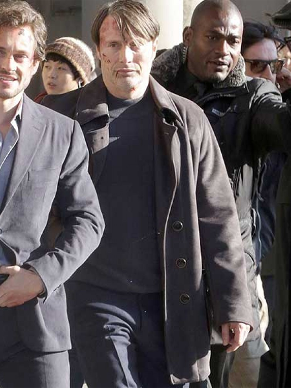 Hannibal Black Mads Mikkelsen PeaCoat