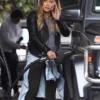 Hilary Duff Black Biker Jacket