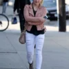 Hilary Duff Pink Biker Jacket