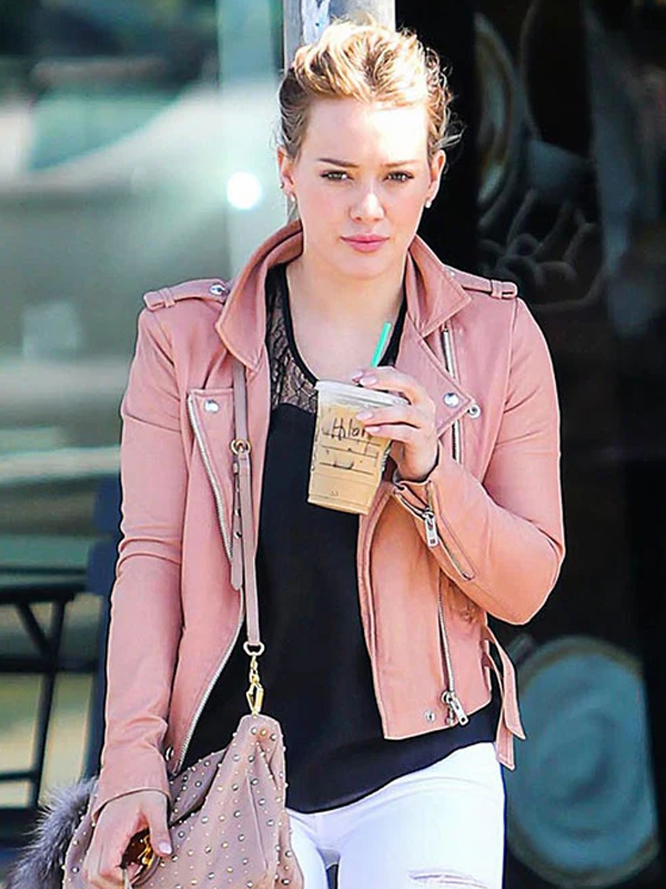 Hilary Duff Pink Jacket