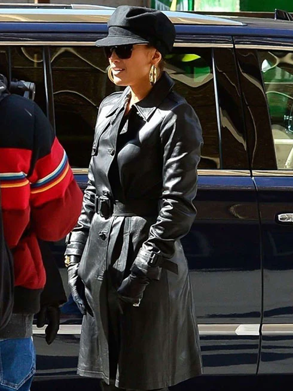 Hustlers Ramona Black Leather Coat