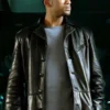 I Robot Will Smith Leather Black jacket