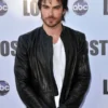 Ian Somerhalder American Actor Black Jacket
