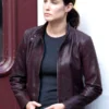 Jack Reacher Never Go Back Samantha Red Leather Jacket