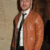 James Mcavoy Actor Brown Leather Jacket