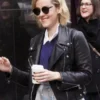 Jena Malone Black Biker Jacket