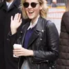 Jena Malone Black Leather Jacket