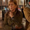 Jennifer Aniston Green Biker Jacket