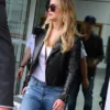 Jennifer Lawrence Black Biker Jacket