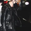Jimin Singer Black Leather Biker Jacket