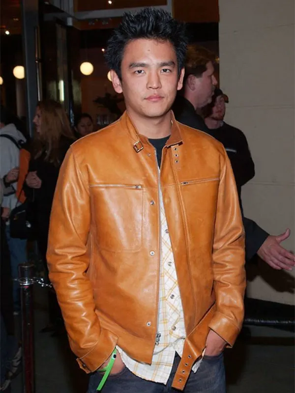 John Cho American Actor Brown Jacket