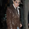 Johnny Depp Brown Leather Jacket