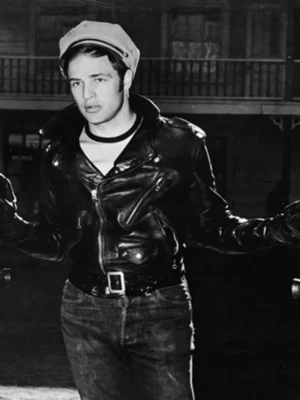 Johnny Strabler Black Leather Jacket