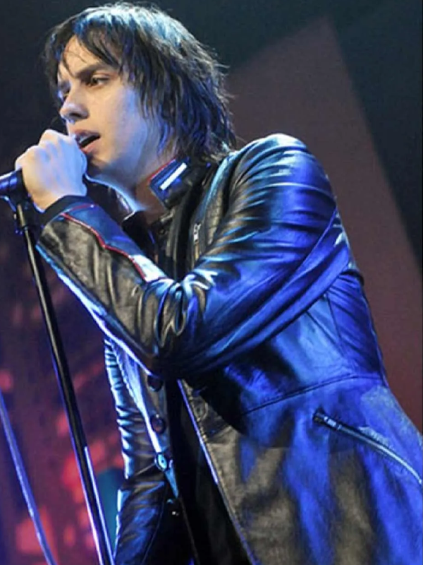 Julian Casablancas Black Leather Jacket