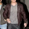 Kellan Lutz American Actor Brown Jacket