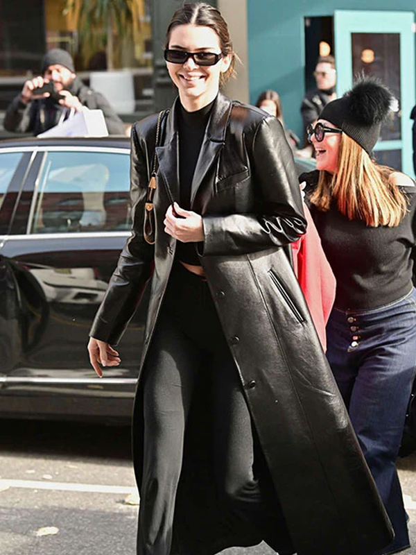 Kendall Jenner Black Long Coat