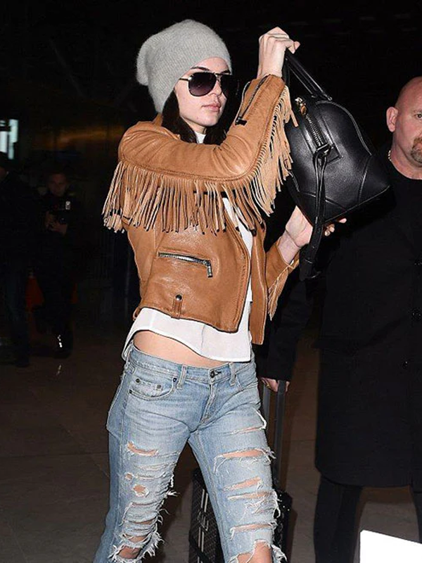 Kendall Jenner Leather Biker Jacket