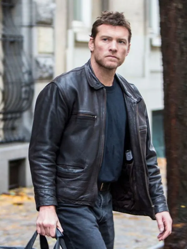 Kidnapping Mr Heineken Sam Worthington Brown Jacket