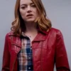 La La Land Mia Dolan Leather Red Jacket