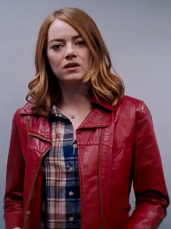 La La Land Mia Dolan Leather Red Jacket