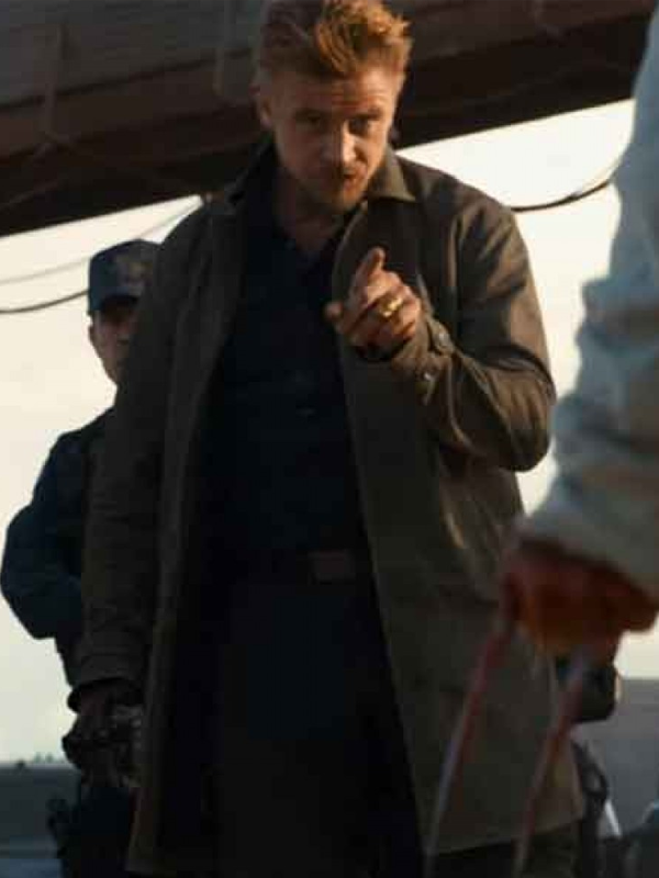 Logan Donald Pierce Brown Leather Coat