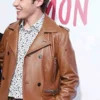 Love Simon Premiere Simon Brown Leather Jacket