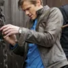 Lucas Till Brown Leather Jacket