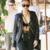 Madison Beer Leather Biker Jacket