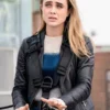Manifest Melissa Roxburgh Black Leather Biker Jacket