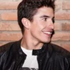 Marc Marquez Black Leather Jacket